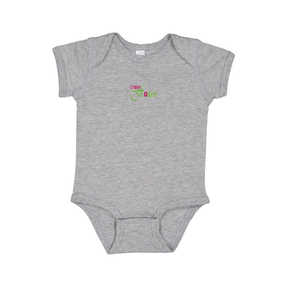 Cyber Florist Logo Baby Onesie Romper