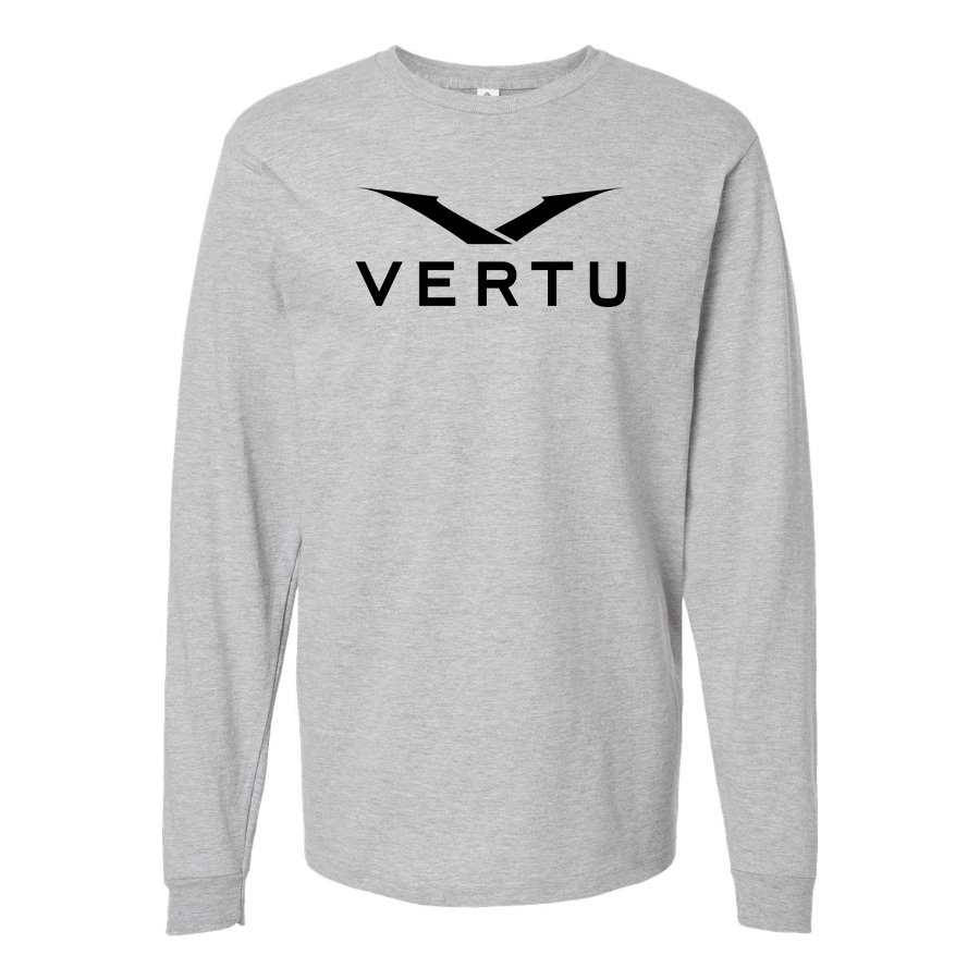Men's Vertu Logo Cotton Long Sleeve T-Shirt