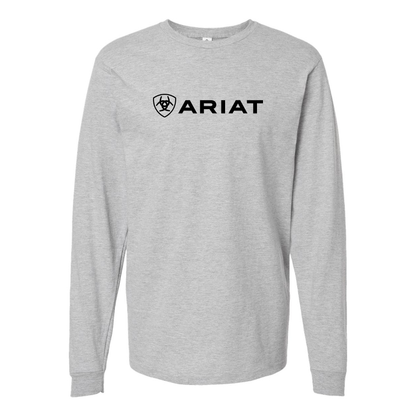 Men's Ariat Logo Cotton Long Sleeve T-Shirt