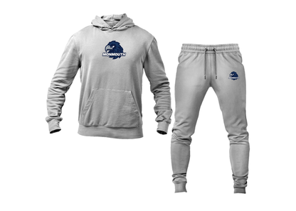 Men's Monmouth Hawks Logo Hoodie Joggers Set