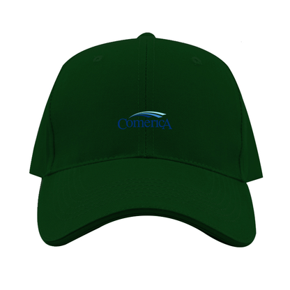Comerica  Logo  Dad Baseball Cap Hat