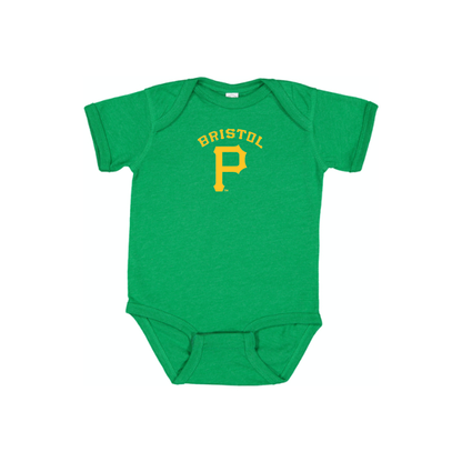 Bristol Pirates  Logo Baby Onesie Romper