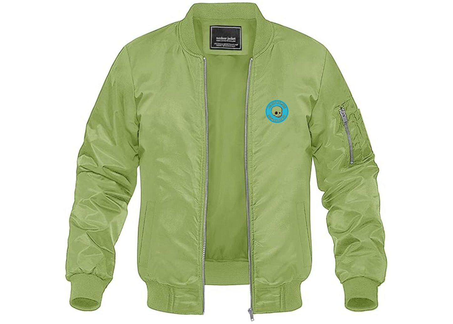 Men's Beavertown Brewery Lightweight Bomber Jacket Windbreaker Softshell Varsity Jacket Coat