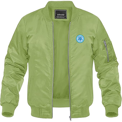 Men's Turcat Mery Logo Lightweight Bomber Jacket Windbreaker Softshell Varsity Jacket Coat