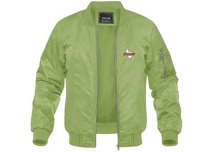Men's UTRGV Vaqueros Lightweight Bomber Jacket Windbreaker Softshell Varsity Jacket Coat