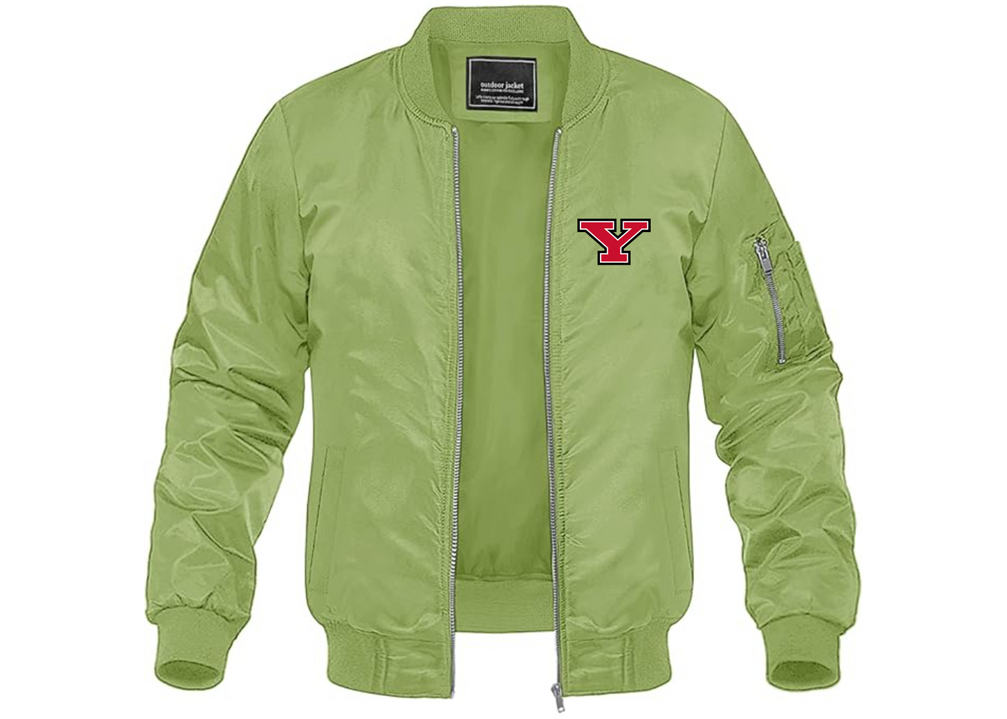 Men's Youngstown State Penguins Lightweight Bomber Jacket Windbreaker Softshell Varsity Jacket Coat
