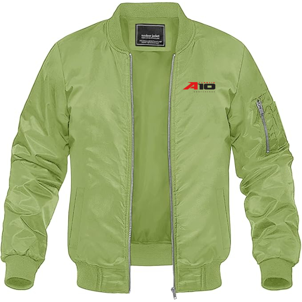 Men's  Atlantic 10 Conference   Lightweight Bomber Jacket Windbreaker Softshell Varsity Jacket Coat