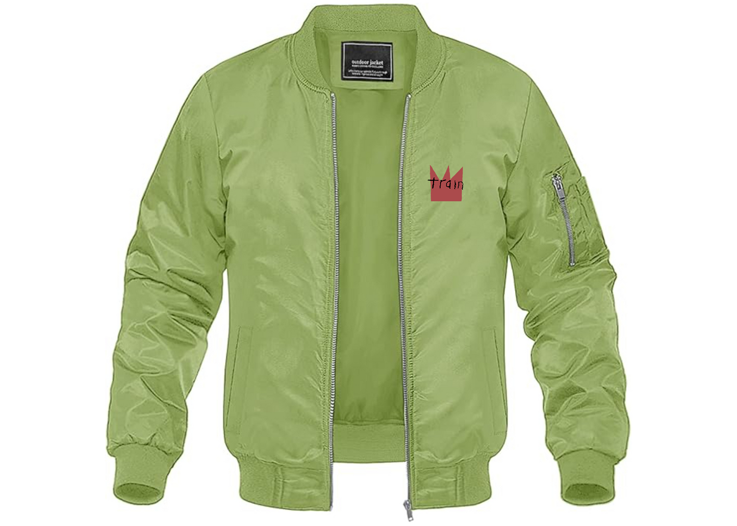 Men's Train Lightweight Bomber Jacket Windbreaker Softshell Varsity Jacket Coat