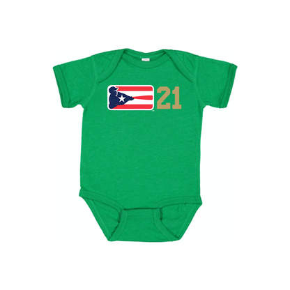 Liga de Beisbol Profesional Roberto Clemente Logo Baby Onesie Romper