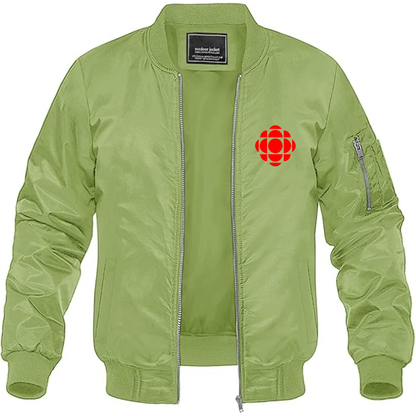 Men's CBC Logo Lightweight Bomber Jacket Windbreaker Softshell Varsity Jacket Coat