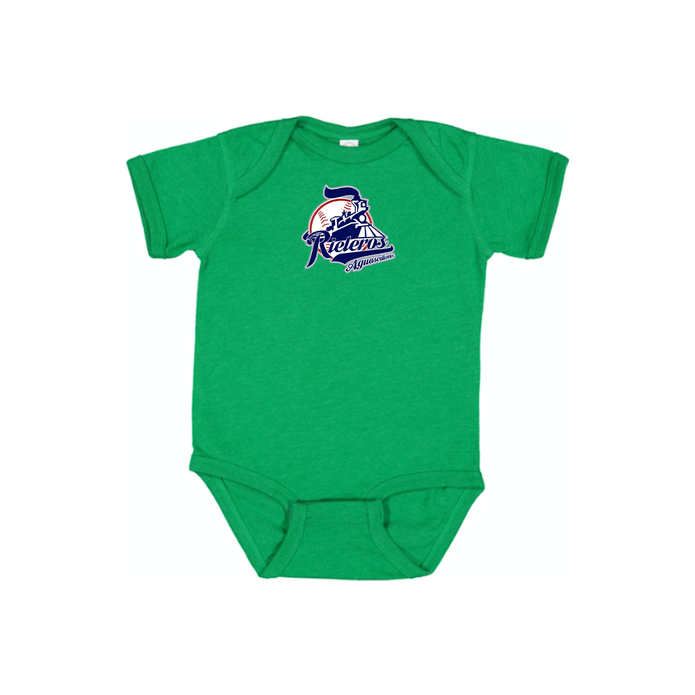 Aguascalientes Rieleros Logo Baby Romper Onesie
