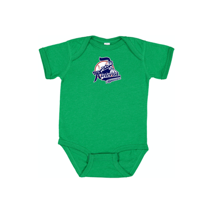 Aguascalientes Rieleros Logo Baby Romper Onesie