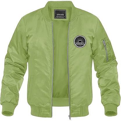 Men's Westfield-logo Lightweight Bomber Jacket Windbreaker Softshell Varsity Jacket Coat