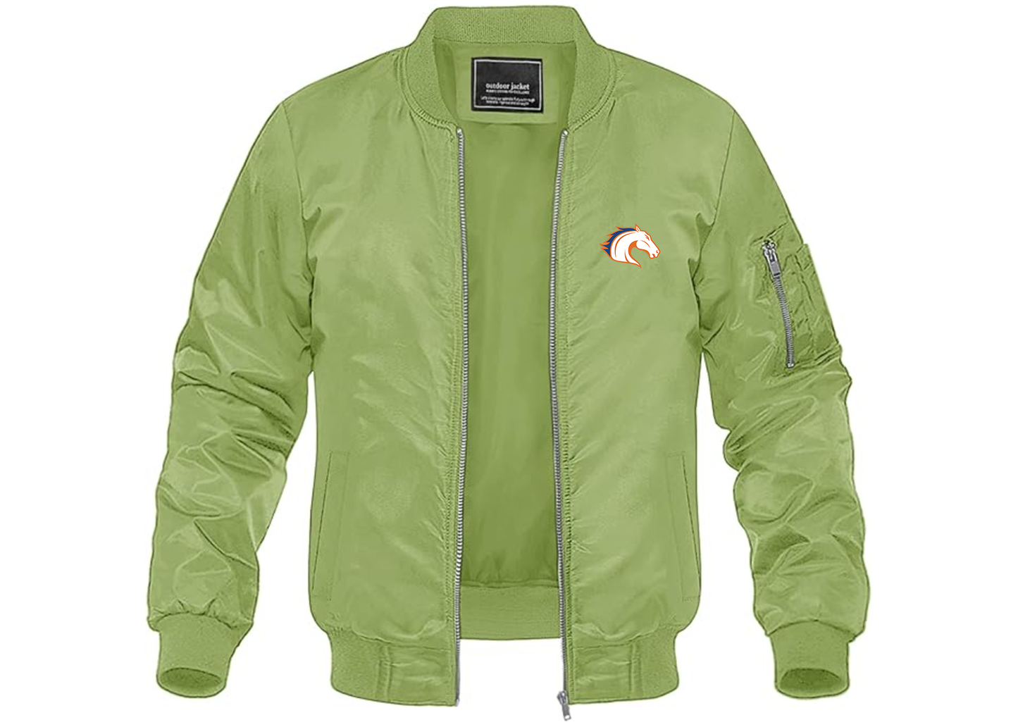 Men's Texas Arlington Mavericks Lightweight Bomber Jacket Windbreaker Softshell Varsity Jacket Coat