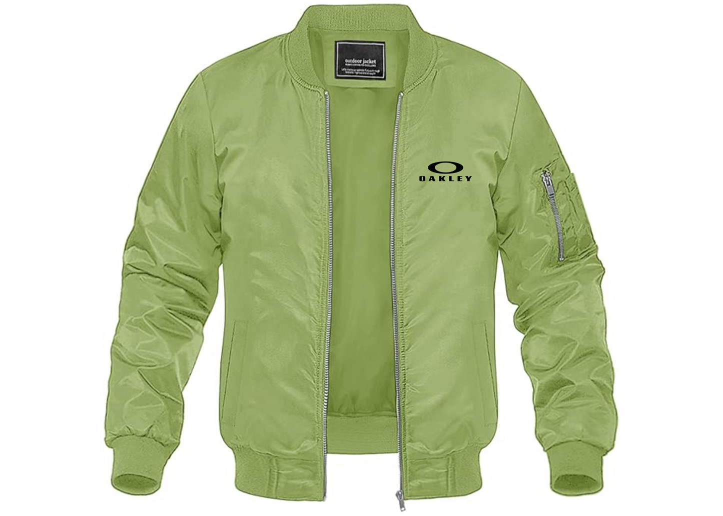 Men's Oakley Logo Lightweight Bomber Jacket Windbreaker Softshell Varsity Jacket Coat