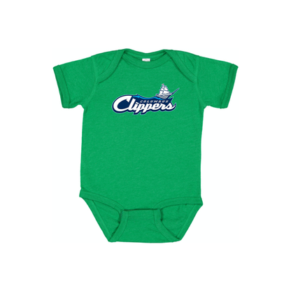 Columbus Clippers Logo Baby Onesie Romper