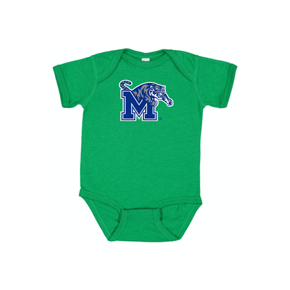 Memphis Tigers Logo Baby Romper Onesie