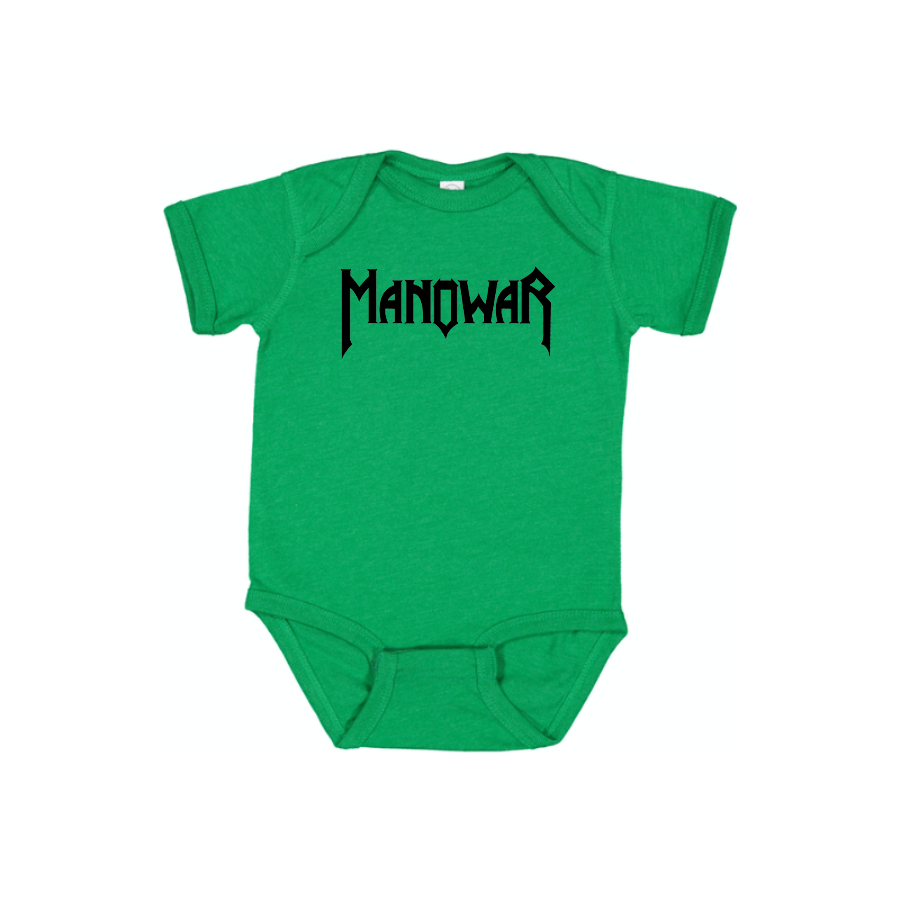 Manowar Logo Baby Onesie Romper