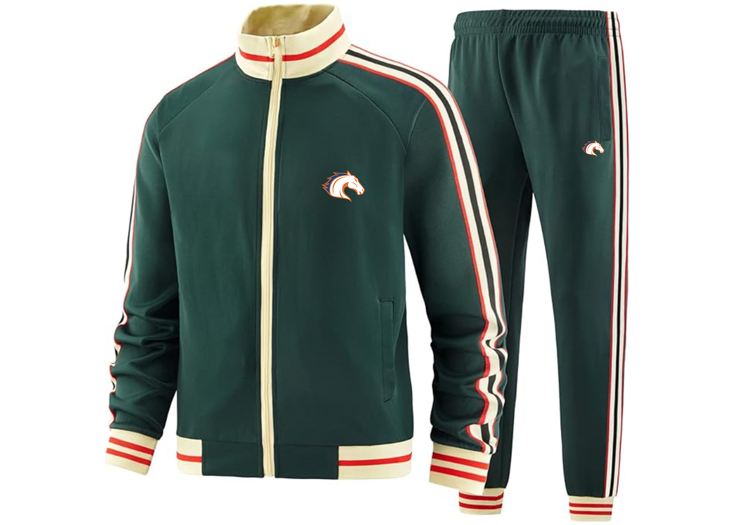 Men's Texas Arlington Mavericks Tracksuit with Bold Striped Accents and Zippered Front Athletic Wear