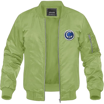 Men's Casalini Logo Lightweight Bomber Jacket Windbreaker Softshell Varsity Jacket Coat