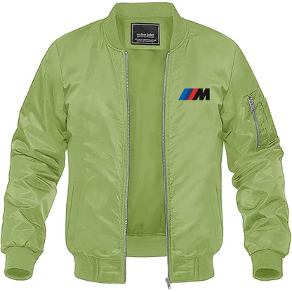 BMW M Logo Lightweight Bomber Jacket Windbreaker Softshell Varsity Jacket Coat (Copy)