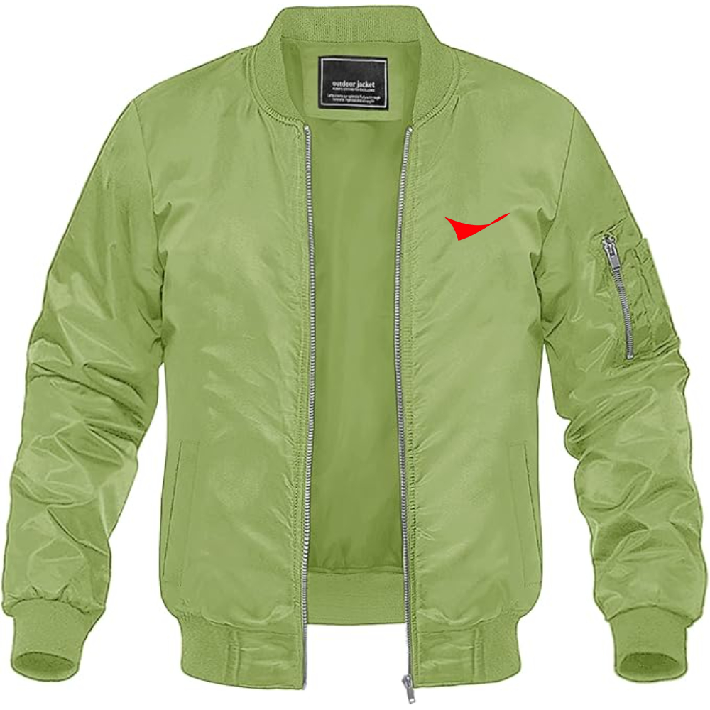 Men's Conoco Phillips Symbol Lightweight Bomber Jacket Windbreaker Softshell Varsity Jacket Coat