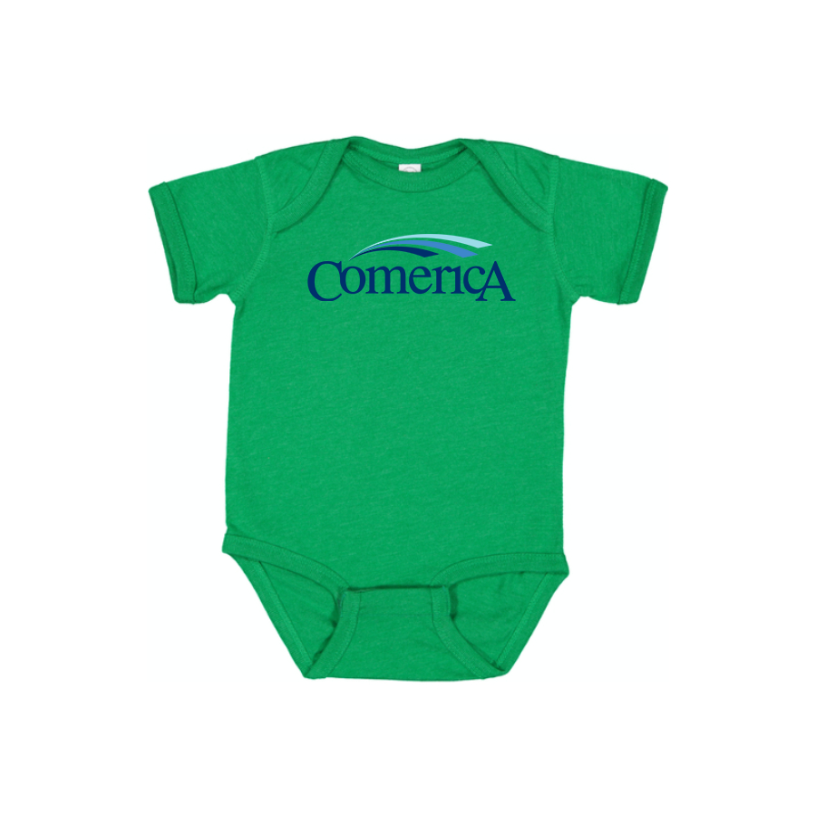 Comerica  Logo Baby Onesie Romper