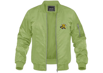 Men's Wichita State Shockers Lightweight Bomber Jacket Windbreaker Softshell Varsity Jacket Coat