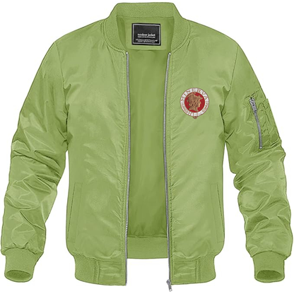 Men's Minerva Cars Logo Lightweight Bomber Jacket Windbreaker Softshell Varsity Jacket Coat