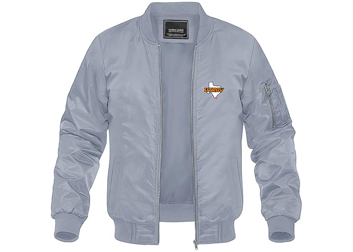 Men's UTRGV Vaqueros Lightweight Bomber Jacket Windbreaker Softshell Varsity Jacket Coat