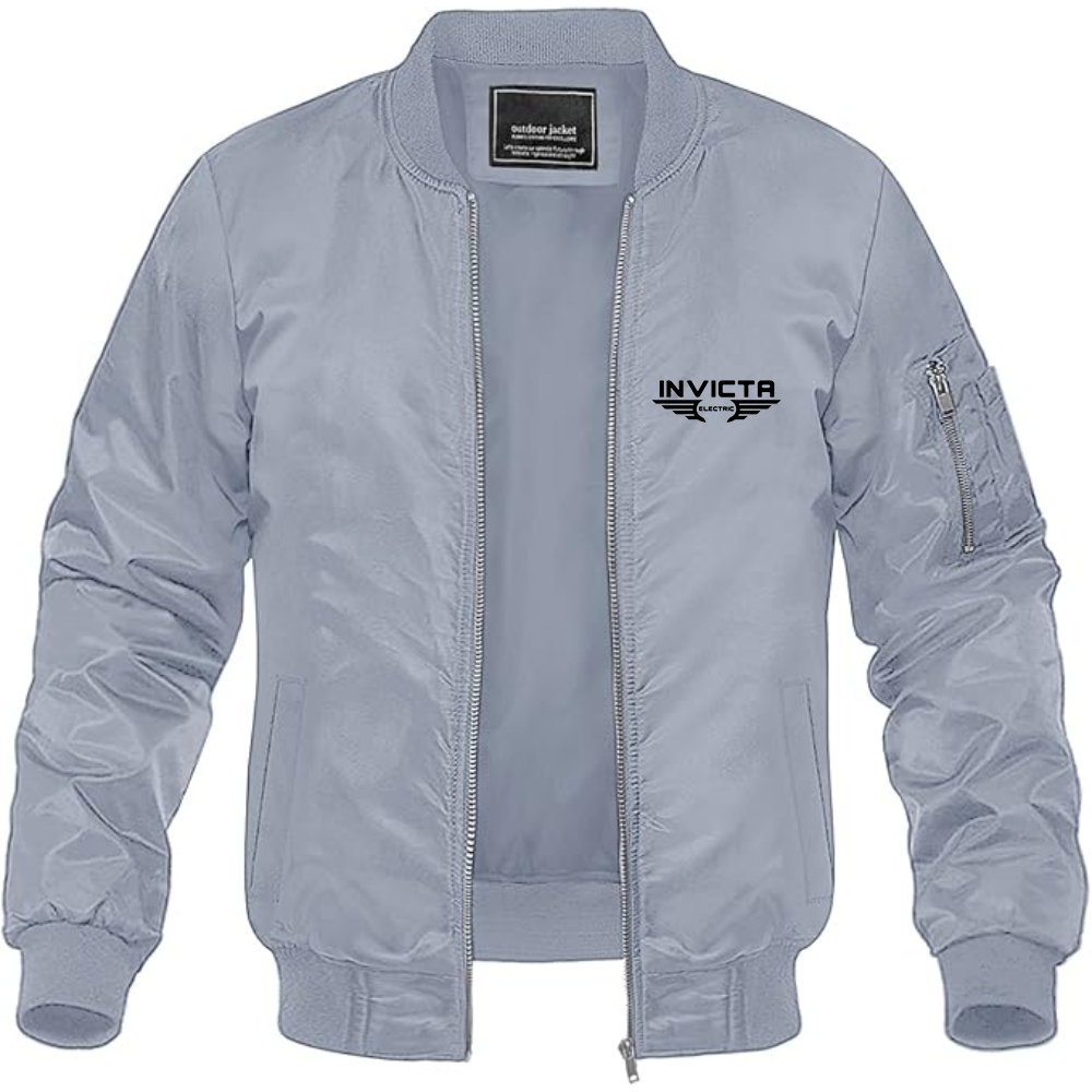 Men's Invicta Electric Logo Lightweight Bomber Jacket Windbreaker Softshell Varsity Jacket Coat