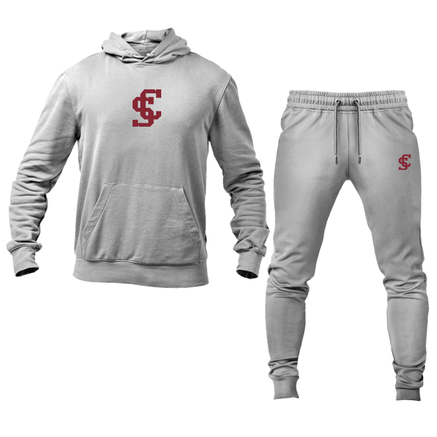Men's Santa Clara Broncos Logo Hoodie Joggers Set