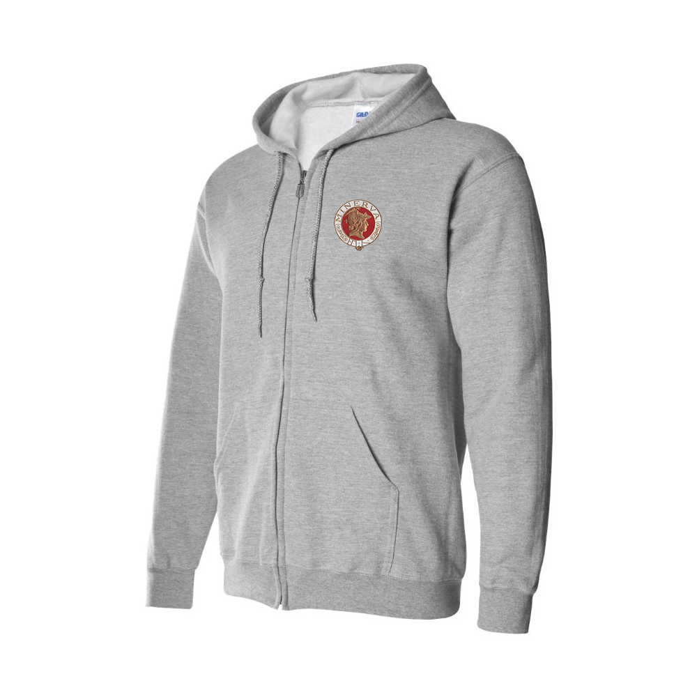 Men's Minerva Cars Logo Zipper Hoodie