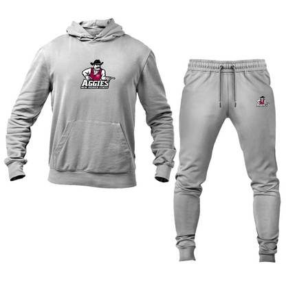 Men's Aggies New Mexico State Logo Hoodie Joggers Set