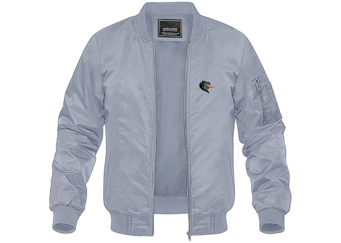 Men's UAB Blazers Lightweight Bomber Jacket Windbreaker Softshell Varsity Jacket Coat