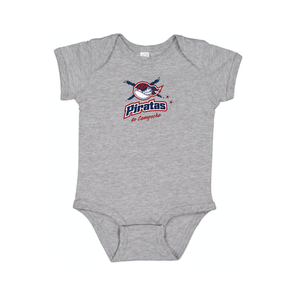 Campeche Piratas  Logo Baby Onesie Romper