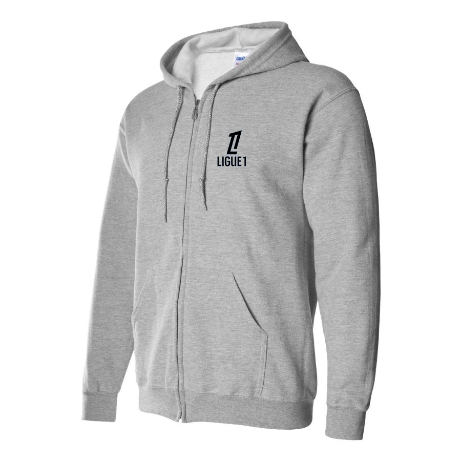 Men's Ligue 1 Logo Zipper Hoodie
