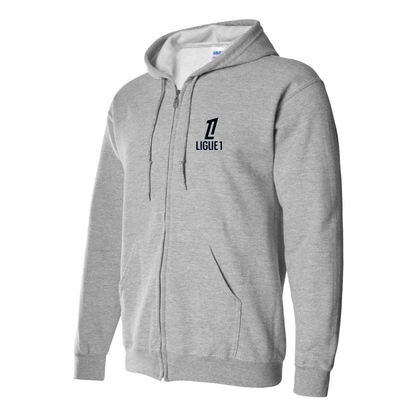 Men's Ligue 1 Logo Zipper Hoodie