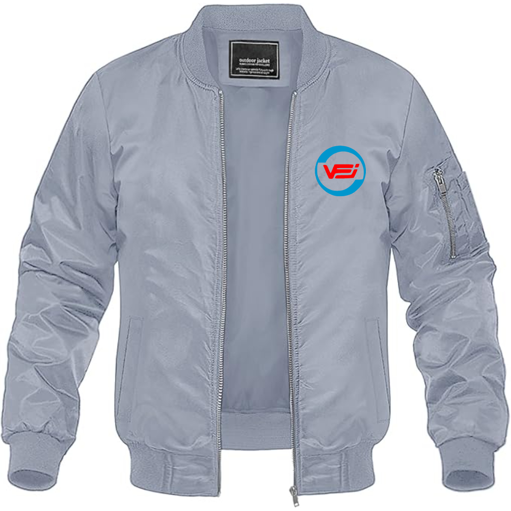 Men's Vehicle Factory Jabalpur Logo  Lightweight Bomber Jacket Windbreaker Softshell Varsity Jacket Coat