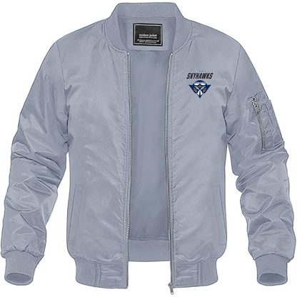 Men's Tennessee Martin Skyhawks Lightweight Bomber Jacket - Grey