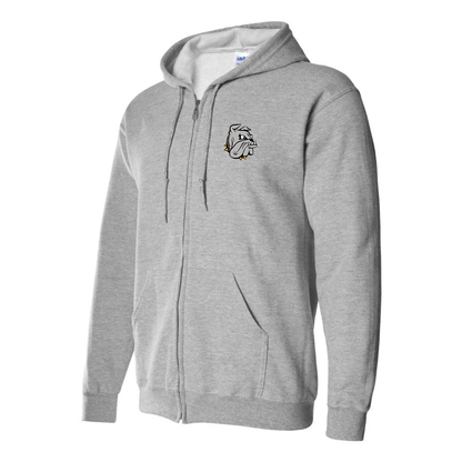 Men's Minnesota Duluth Bulldogs Logo Zipper Hoodie