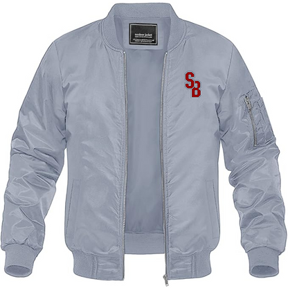 Men's Stony Brook Seawolves Lightweight Bomber Jacket - Grey