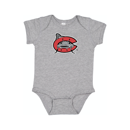 Carolina Mudcats Logo Baby Onesie Romper