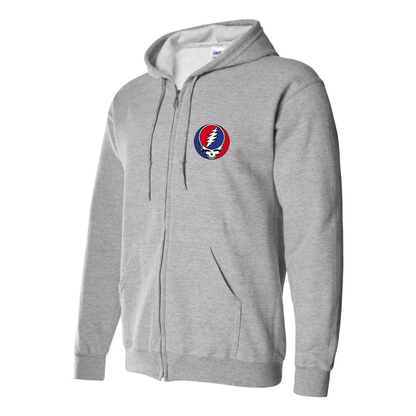 Men's Gratefu Dead Logo Zipper Hoodie