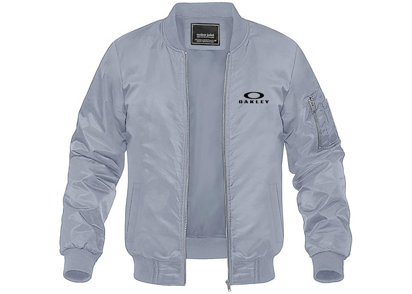 Men's Oakley Logo Lightweight Bomber Jacket Windbreaker Softshell Varsity Jacket Coat