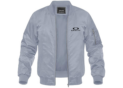 Men's Oakley Logo Lightweight Bomber Jacket Windbreaker Softshell Varsity Jacket Coat