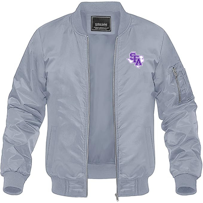 Men's Stephen F. Austin Lumberjacks Lightweight Bomber Jacket - Grey