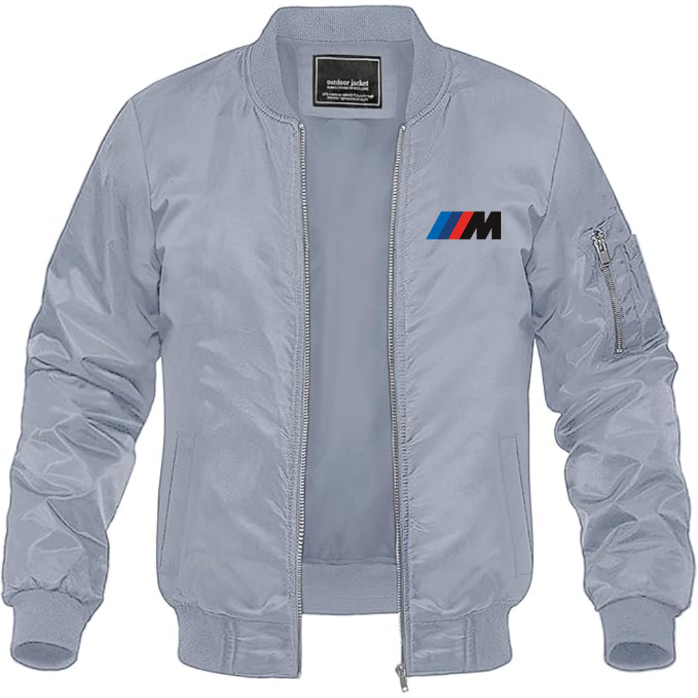 BMW M Logo Lightweight Bomber Jacket Windbreaker Softshell Varsity Jacket Coat (Copy)