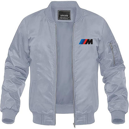 BMW M Logo Lightweight Bomber Jacket Windbreaker Softshell Varsity Jacket Coat (Copy)
