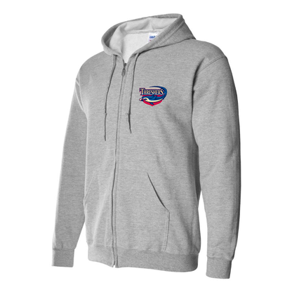 Men's Clearwater Threshers Logo Zipper Hoodie